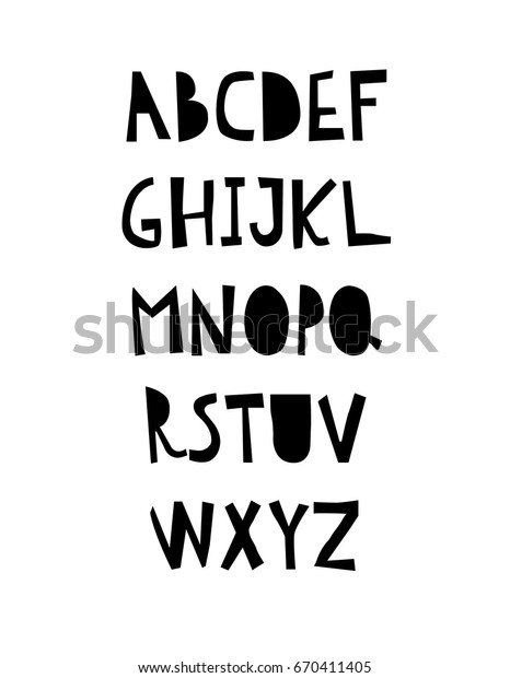 手書きの文字のアルファベット カード Tシャツ パンフレット