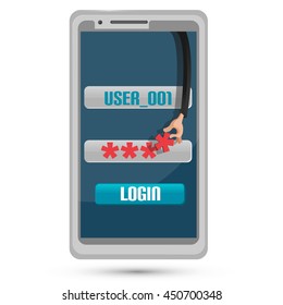 Hand Danger Tecnology Hacking Password Vector