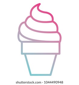 hand with delicious ice cream icon