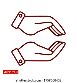 
diseño manual, con estilo de contorno. tema de gestos de mano