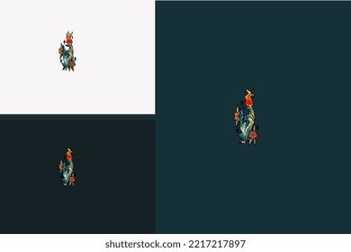 hand devil with flames vector artwork design