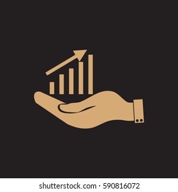 hand and diagram 