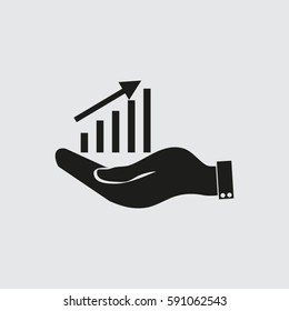 hand and diagram 