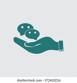 hand  and dialogue