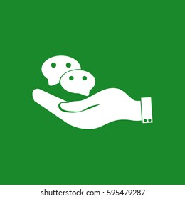 hand  and dialogue