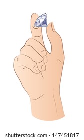 Hand With Diamond