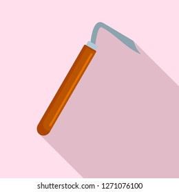 Hand dig tool icon. Flat illustration of hand dig tool vector icon for web design