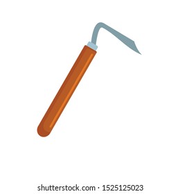 Hand dig tool icon. Flat illustration of hand dig tool vector icon for web design