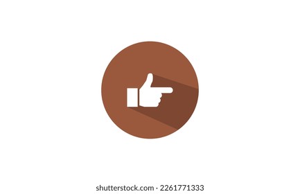 Hand direction icon design template illustration design