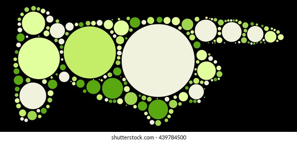 hand direction shape vector design by color point