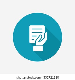 Hand With Document Icon