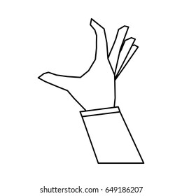 hand doing grabbing gesture icon image 