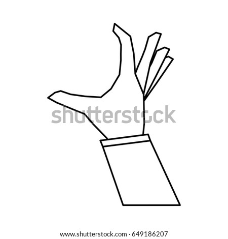 hand doing grabbing gesture icon image 