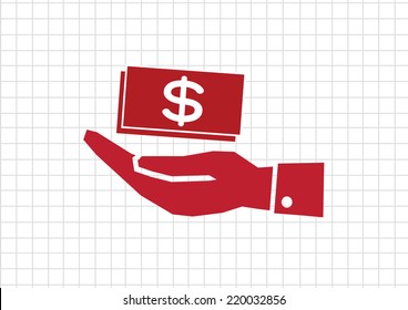 Hand Dollar Icon