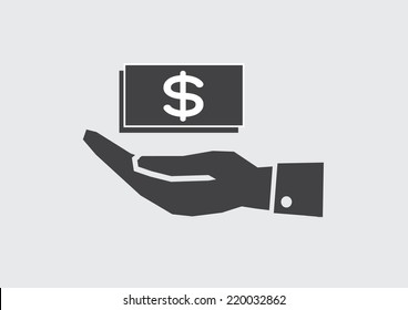 Hand Dollar Icon