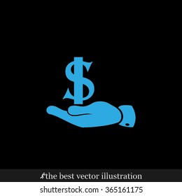 hand dollar icon