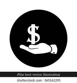 hand dollar icon