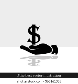 hand dollar icon