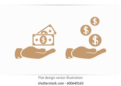 hand dollar icon