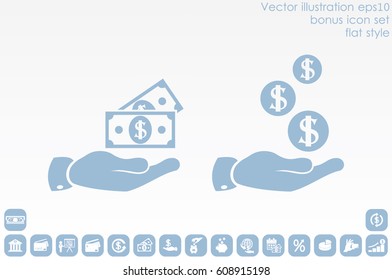 hand dollar icon