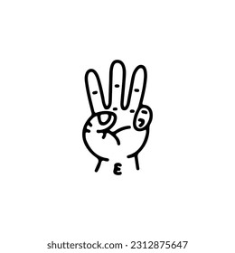 hand doodle vector illustration with poses