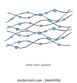 Hand draw abstract drawn