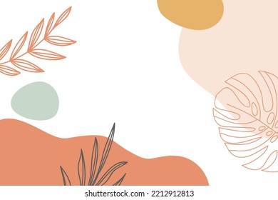 Hand draw abstract minimalist background 09
