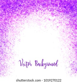 Hand draw abstract ultra violet watercolor on white background. Spot. Texture background. Color 2018. Stock vector illustration.