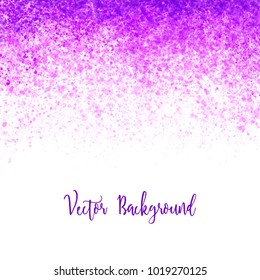 Hand draw abstract ultra violet watercolor on white background. Spot. Texture background. Color 2018. Stock vector illustration.