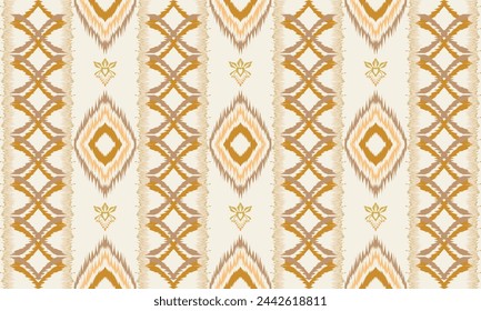 Hand draw African Ikat paisley embroidery.geometric ethnic oriental seamless pattern traditional.Aztec style abstract vector illustration.great for textiles, banners, wallpapers, wrapping vector.