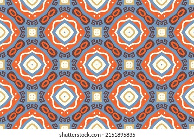 Dibujo manual Patrones africanos tela de África Patrón de nación navajo Seamless Ornament Étnica arte tradicional vestido mexicano Diseño para papel impreso textura fondo de papel color brillante
