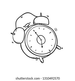 simple alarm clock drawing