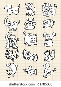 hand draw animals