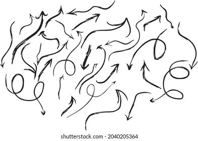 Hand Draw Arrow collection Art Brush