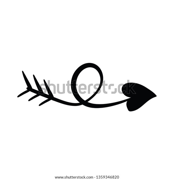 hand draw arrow icon\
outline