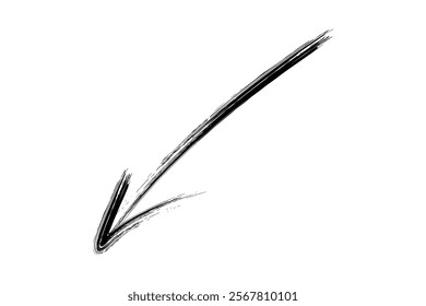 Hand draw arrow marker isolated vector