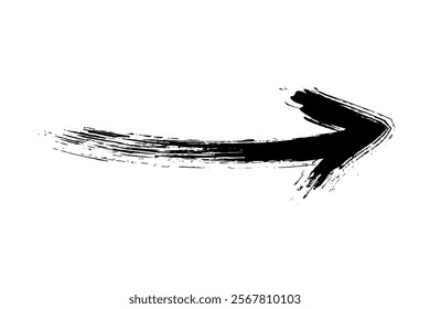 Hand draw arrow marker isolated vector