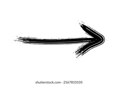 Hand draw arrow marker isolated vector