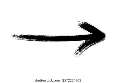 Hand draw arrow marker isolated vector