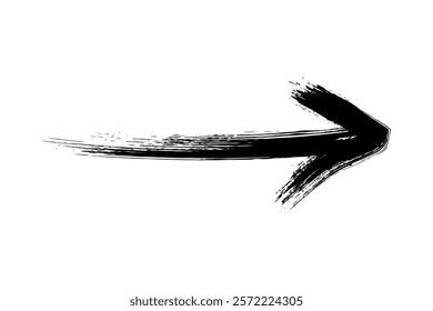 Hand draw arrow marker isolated vector