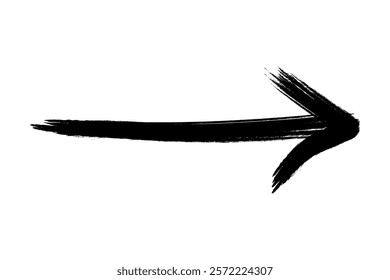 Hand draw arrow marker isolated vector