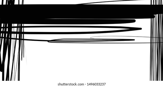 Hand draw art abstract wallpaper concept halftone monochrome black design random shape isolated on white vector design element