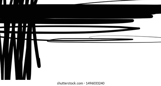 Hand draw art abstract wallpaper concept halftone monochrome black design random shape isolated on white vector design element