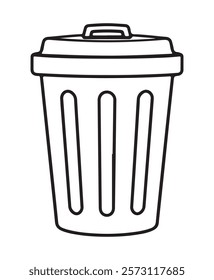 hand draw bin icon doodle 