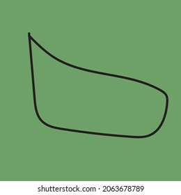 vector de burbuja de voz negra de tracción manual