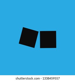 Hand draw of brown sugar cubes icon vector