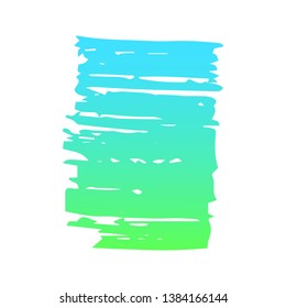 Hand draw  brush strokes. Decorative colored  frame. Grunge banner, substrate.