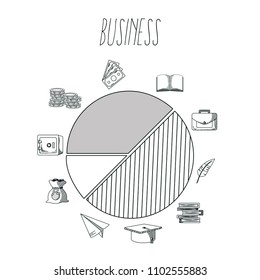 Hand draw business concept