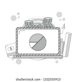 Hand draw business concept