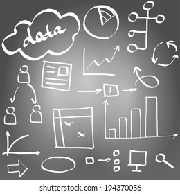 Hand draw business elements